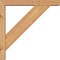 Ekena Millwork Traditional Block Smooth Bracket w/ Offset Brace, Western Red Cedar, 3 1/2"W x 18"D x 18"H BKT0402X18X18TRA05SWR - alternate 2